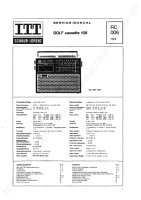 ITT golf-cassette-108-rc006-radio-magno-1976-sm - Manual 